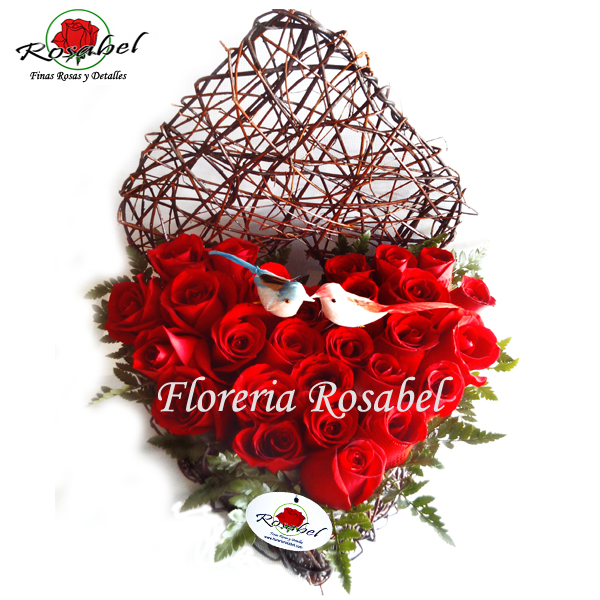 Corazon de Rosas Rojas Lima Cod 01
